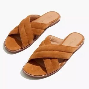 Madewell 8 skylar slide sandal suede